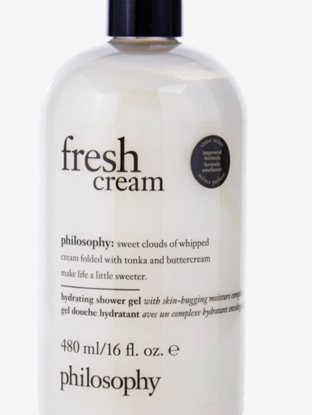 Philosophy Lemon Custard Hydrating Shower Gel - Pale Yellow with Black Cap
